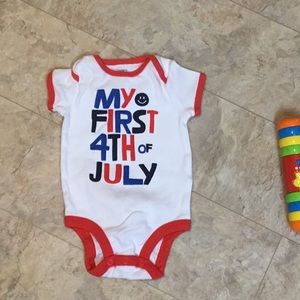 My first fourth of July onesie
